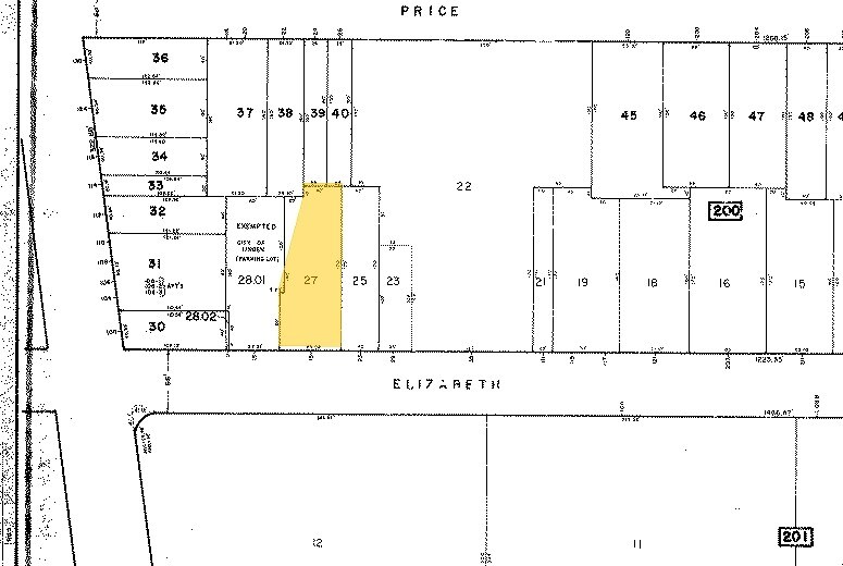 19 E Elizabeth Ave, Linden, NJ à vendre - Plan cadastral - Image 2 de 10
