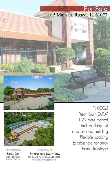 11015 Main St, Roscoe, IL à vendre - Aérien - Image 2 de 21