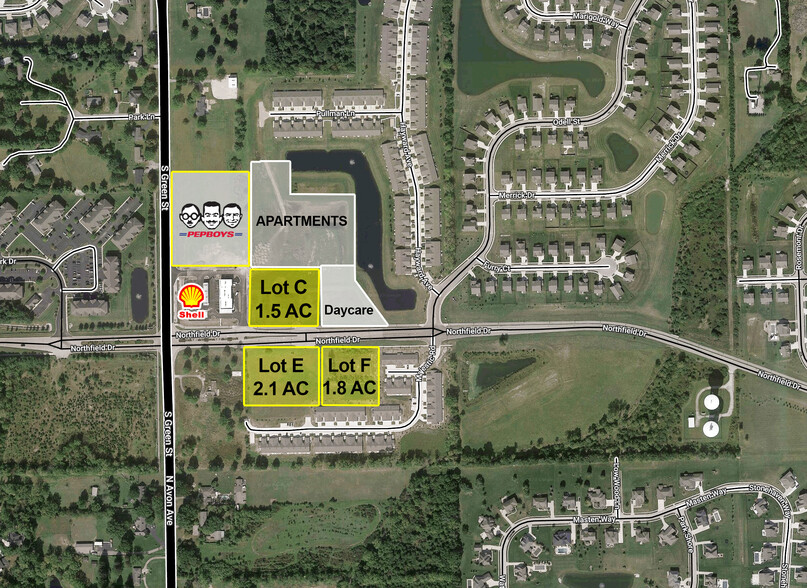 S Green Street & Northfield Drive, Brownsburg, IN for sale - Building Photo - Image 1 of 1