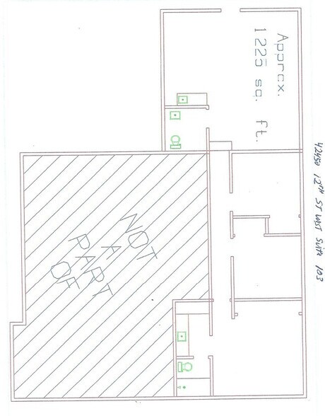 42450 12th St W, Lancaster, CA à louer - Plan d’étage - Image 3 de 4