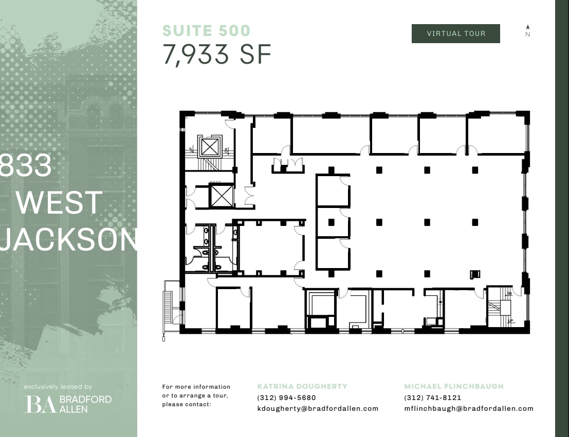 833 W Jackson Blvd, Chicago, IL for lease Floor Plan- Image 1 of 10