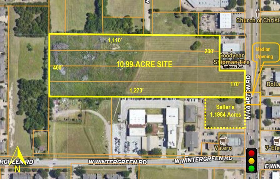 1541-1549 N Hampton Rd, DeSoto, TX à vendre Aérien- Image 1 de 2