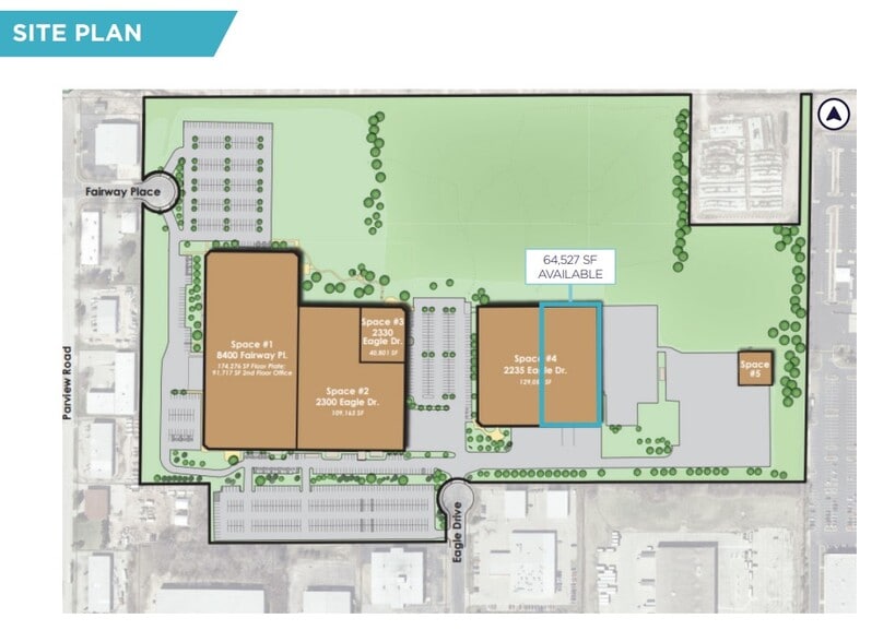 2235 Eagle Dr, Middleton, WI for lease - Site Plan - Image 2 of 3
