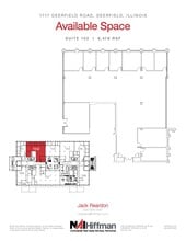 1717 Deerfield Rd, Deerfield, IL for lease Floor Plan- Image 1 of 2