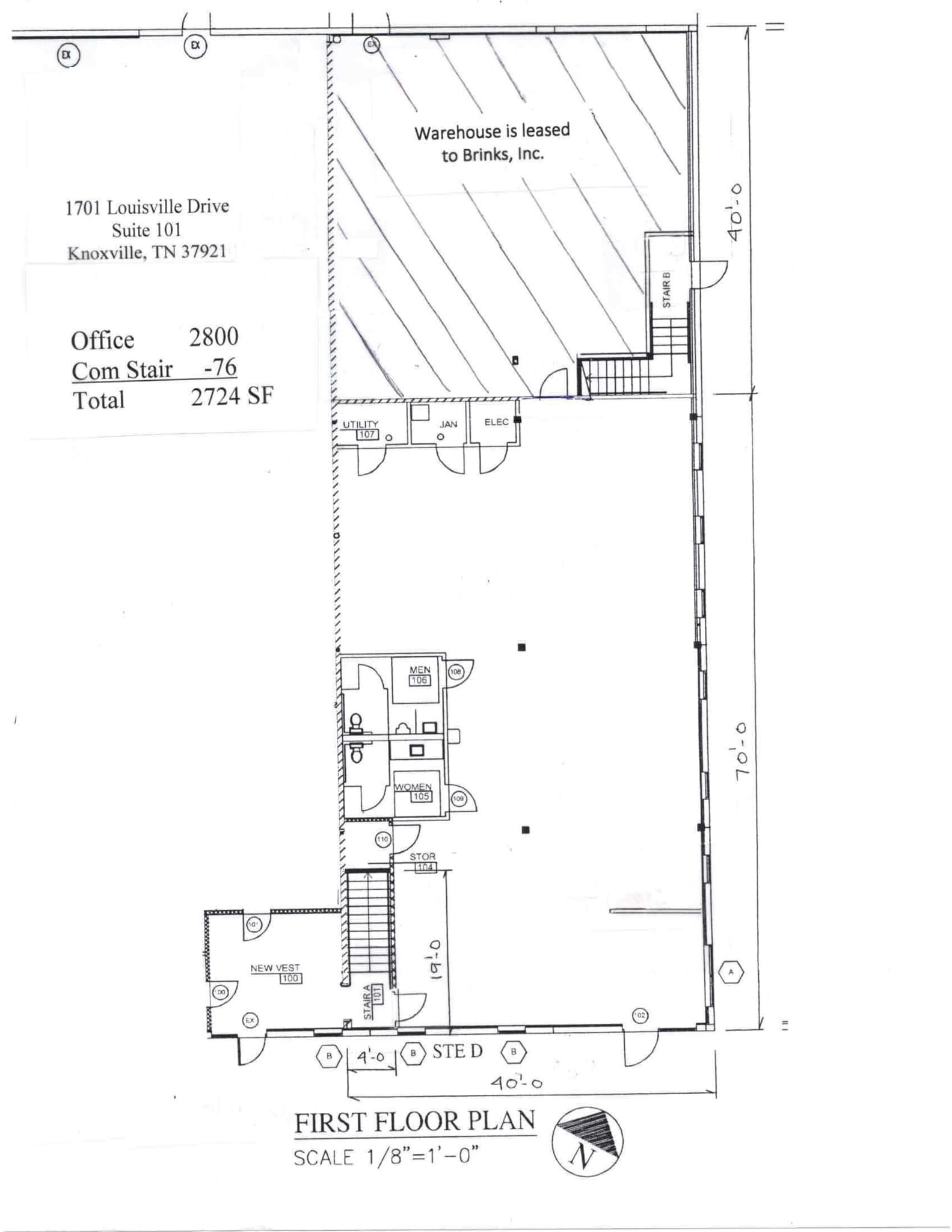 1701 Louisville Dr, Knoxville, TN for lease Site Plan- Image 1 of 12