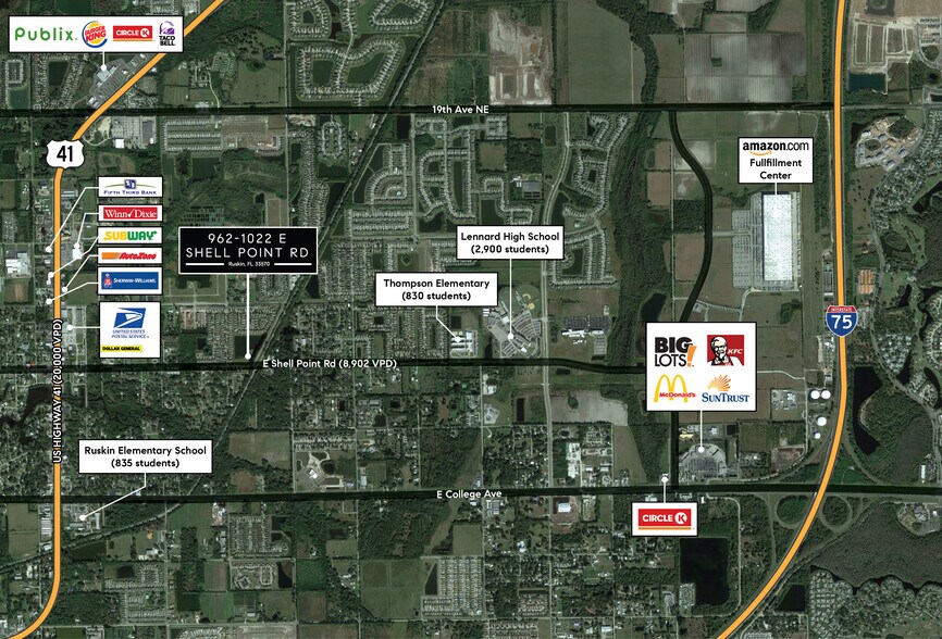 962-1022 E Shell Point Rd, Ruskin, FL à vendre - Photo du bâtiment - Image 2 de 16