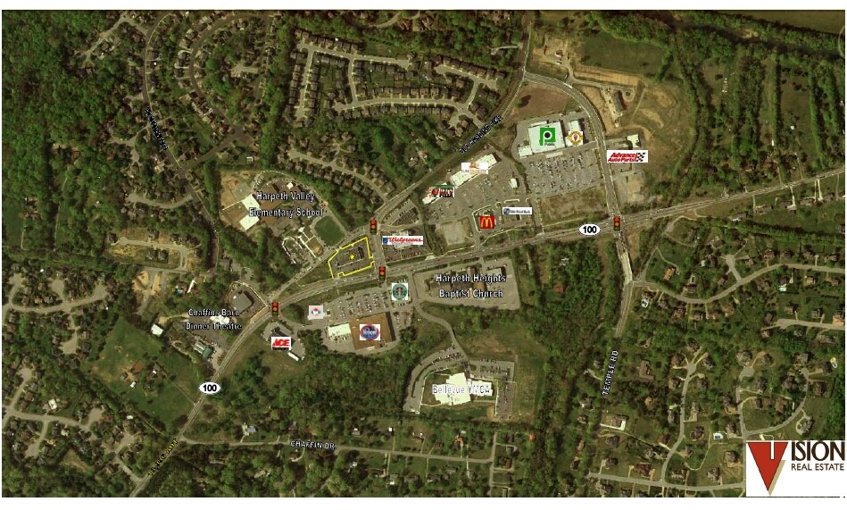 8116-8126 Highway 100, Nashville, TN à louer - Aérien - Image 2 de 5