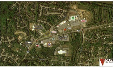 8116-8126 Highway 100, Nashville, TN - AERIAL map view