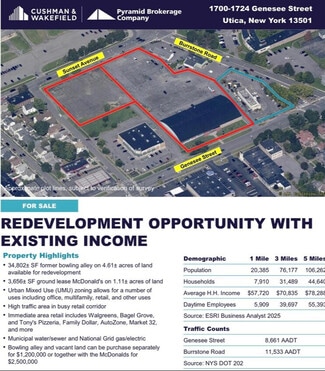 More details for 1724 Genesee St, Utica, NY - Retail for Sale