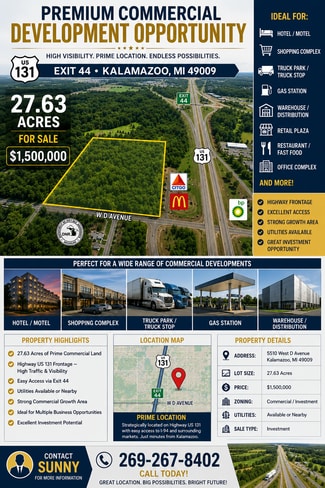 More details for 5510 W D Ave, Kalamazoo, MI - Land for Sale