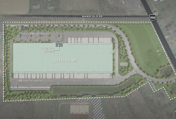 3195 Route 206, Mansfield, NJ for lease Site Plan- Image 1 of 1