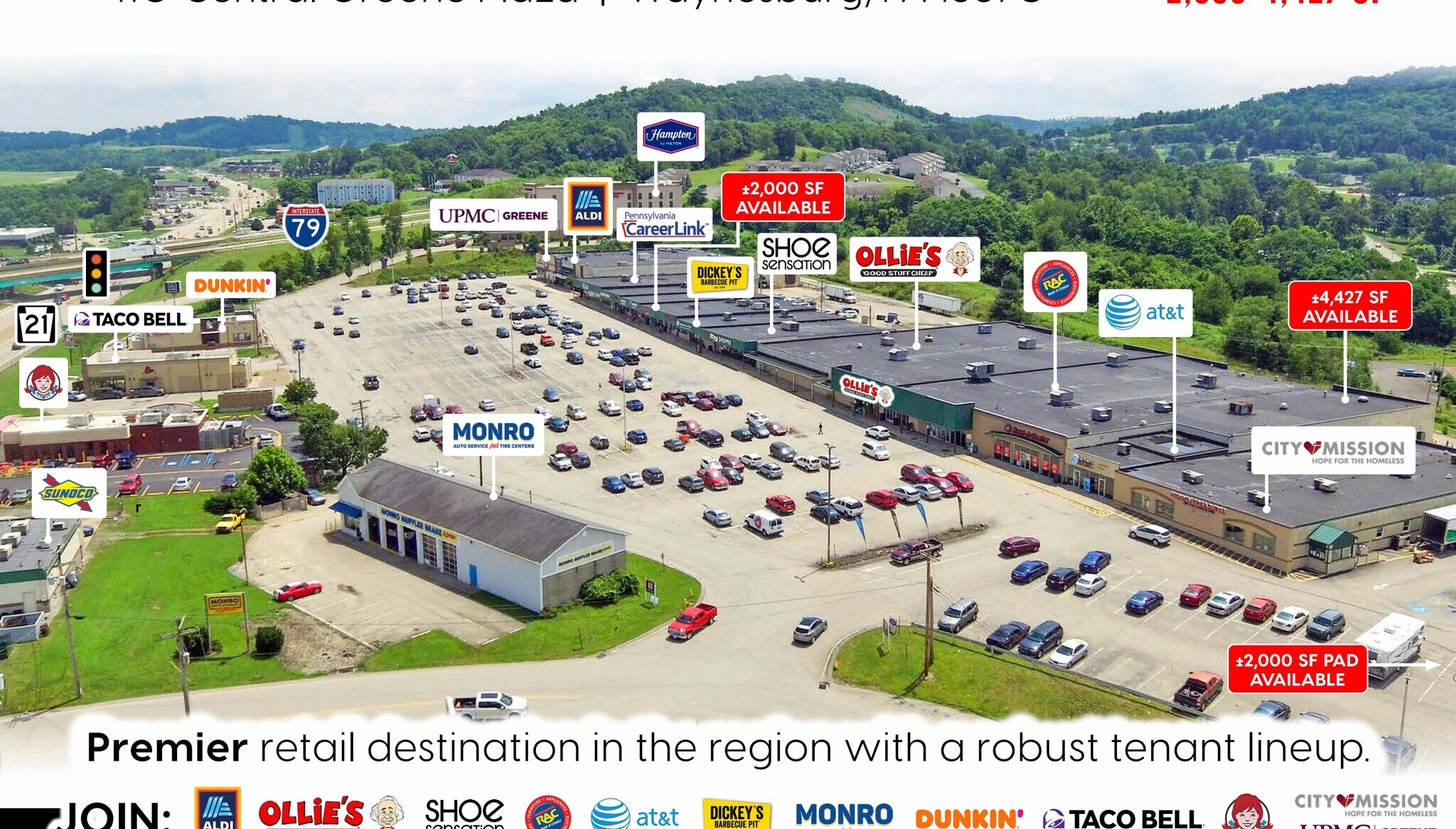 110 Central Greene Plz, Waynesburg, PA for lease Primary Photo- Image 1 of 5