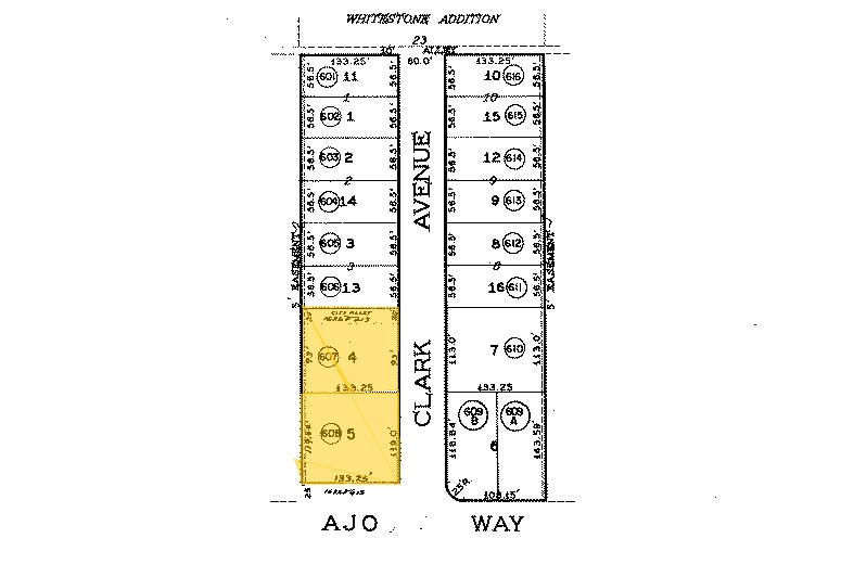 502 W Ajo Way, Tucson, AZ for lease - Plat Map - Image 2 of 7