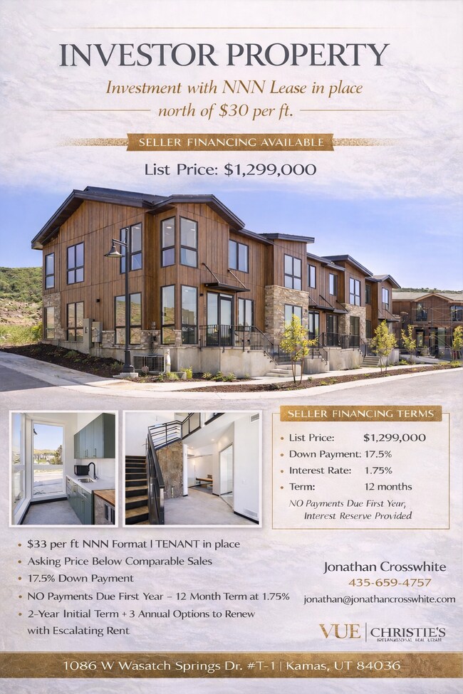Plus de détails pour 1086 W Wasatch Spring Rd, Kamas, UT - Bureau à vendre