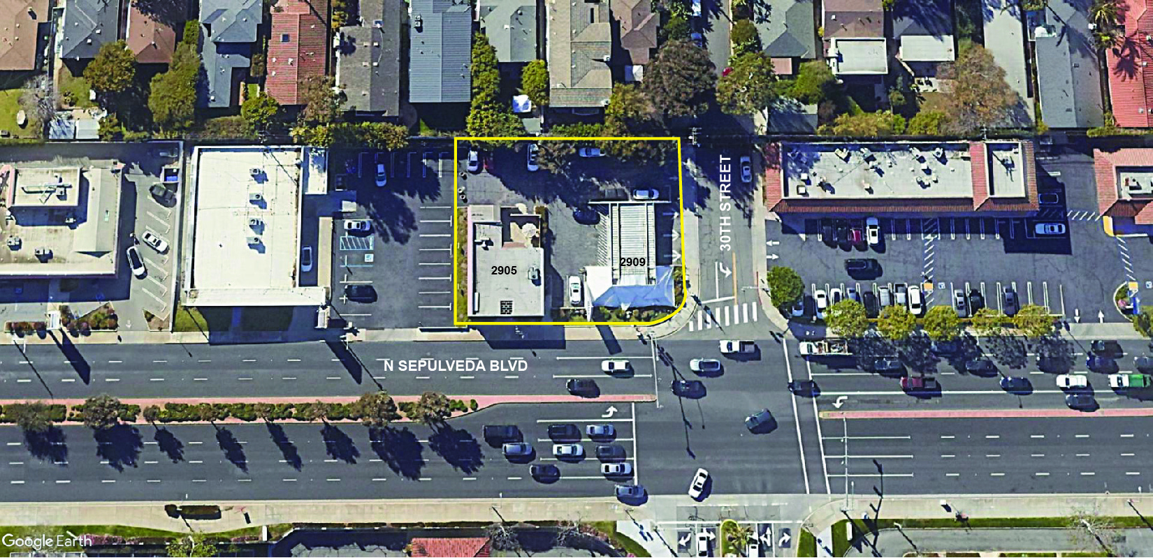 2905-2909 N Sepulveda Blvd, Manhattan Beach, CA for sale Building Photo- Image 1 of 1