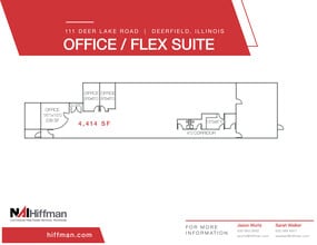 111 Deer Lake Rd, Deerfield, IL à louer Plan d’étage- Image 1 de 1