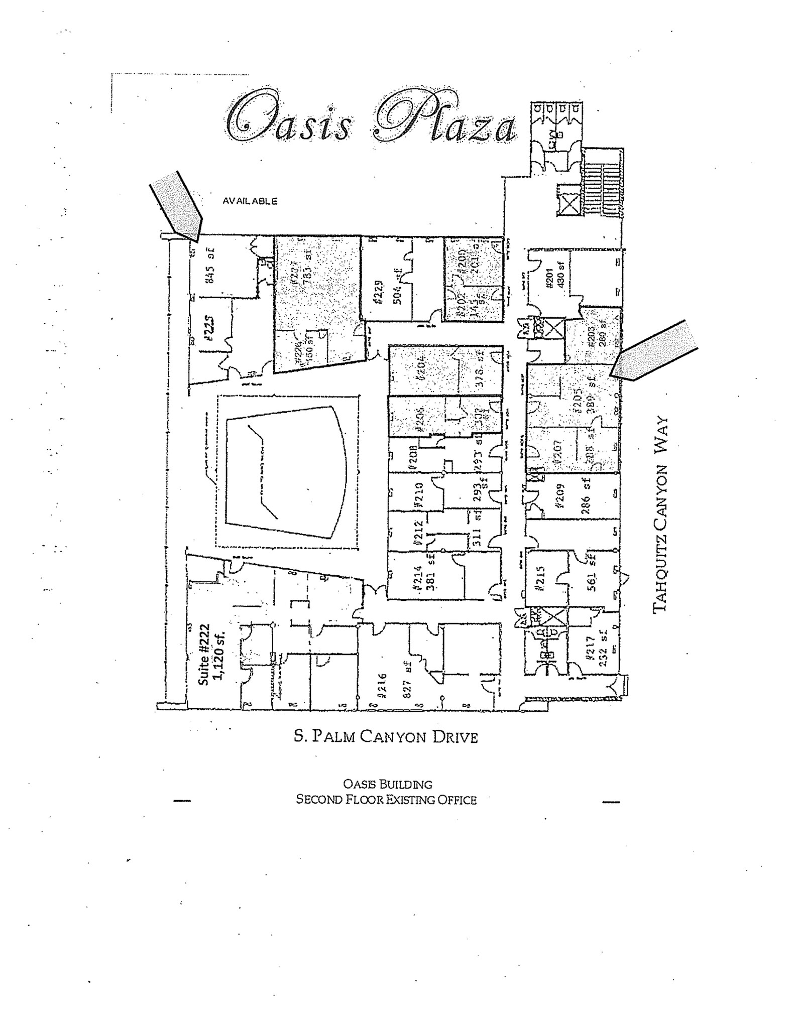 100-139 S Palm Canyon Dr, Palm Springs, CA for lease Site Plan- Image 1 of 1