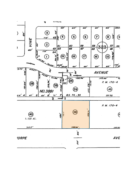 2635 W Orangethorpe Ave, Fullerton, CA à vendre - Plan cadastral - Image 3 de 3