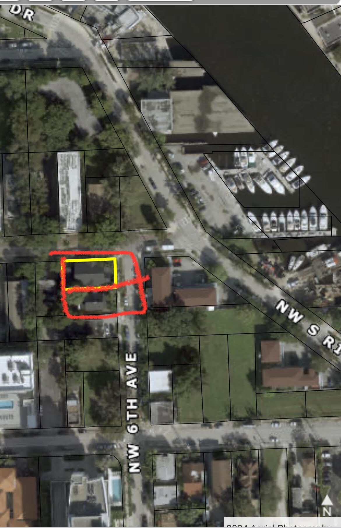 Multifamily by the Miami River 0.24 ac portfolio of 2 properties for sale on LoopNet.ca Aerial- Image 1 of 5