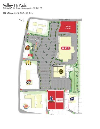 Plus de détails pour 368 Valley Hi Dr, San Antonio, TX - Terrain à louer