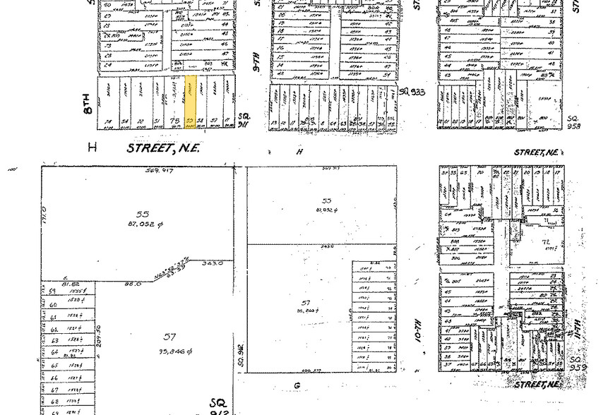 816 H St NE, Washington, DC à vendre - Plan cadastral - Image 1 de 1