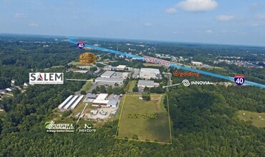 6010 Gun Club Rd, Winston Salem, NC - Aérien  Vue de la carte