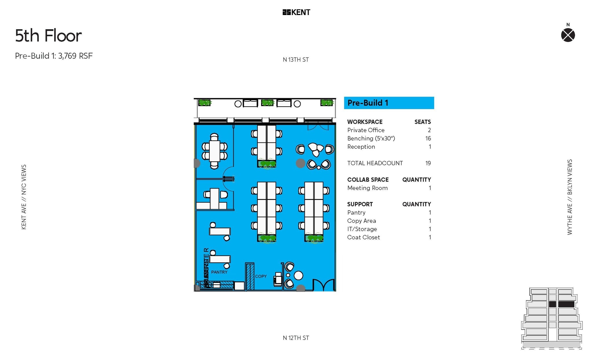 25 Kent Ave, Brooklyn, NY for lease Floor Plan- Image 1 of 4