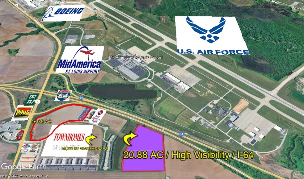 9233 State Route 4, Mascoutah, IL à vendre - Aérien - Image 1 de 2