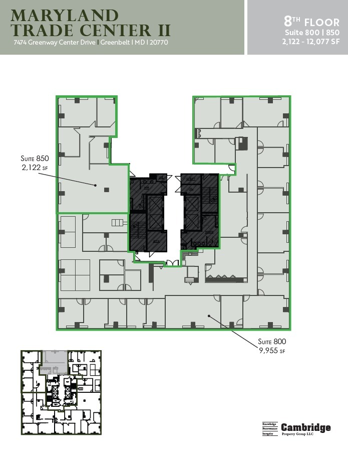 7500 Greenway Center Dr, Greenbelt, MD for lease Floor Plan- Image 1 of 1