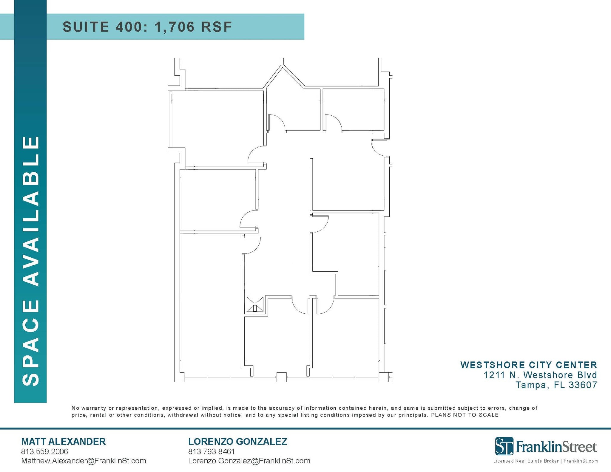 1211 N Westshore Blvd, Tampa, FL à louer Plan d’étage- Image 1 de 1