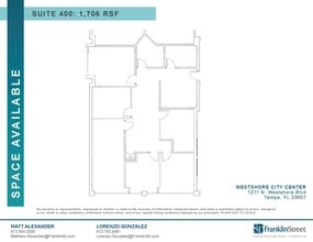 1211 N Westshore Blvd, Tampa, FL à louer Plan d’étage- Image 1 de 1
