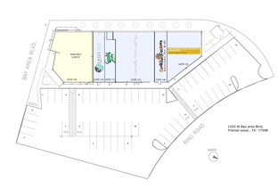 1520 W Bay Area Blvd, Friendswood, TX à louer Plan de site- Image 1 de 1