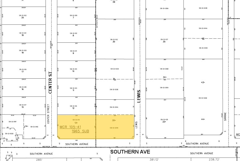 10-40 E Southern Ave, Mesa, AZ for lease - Plat Map - Image 2 of 3