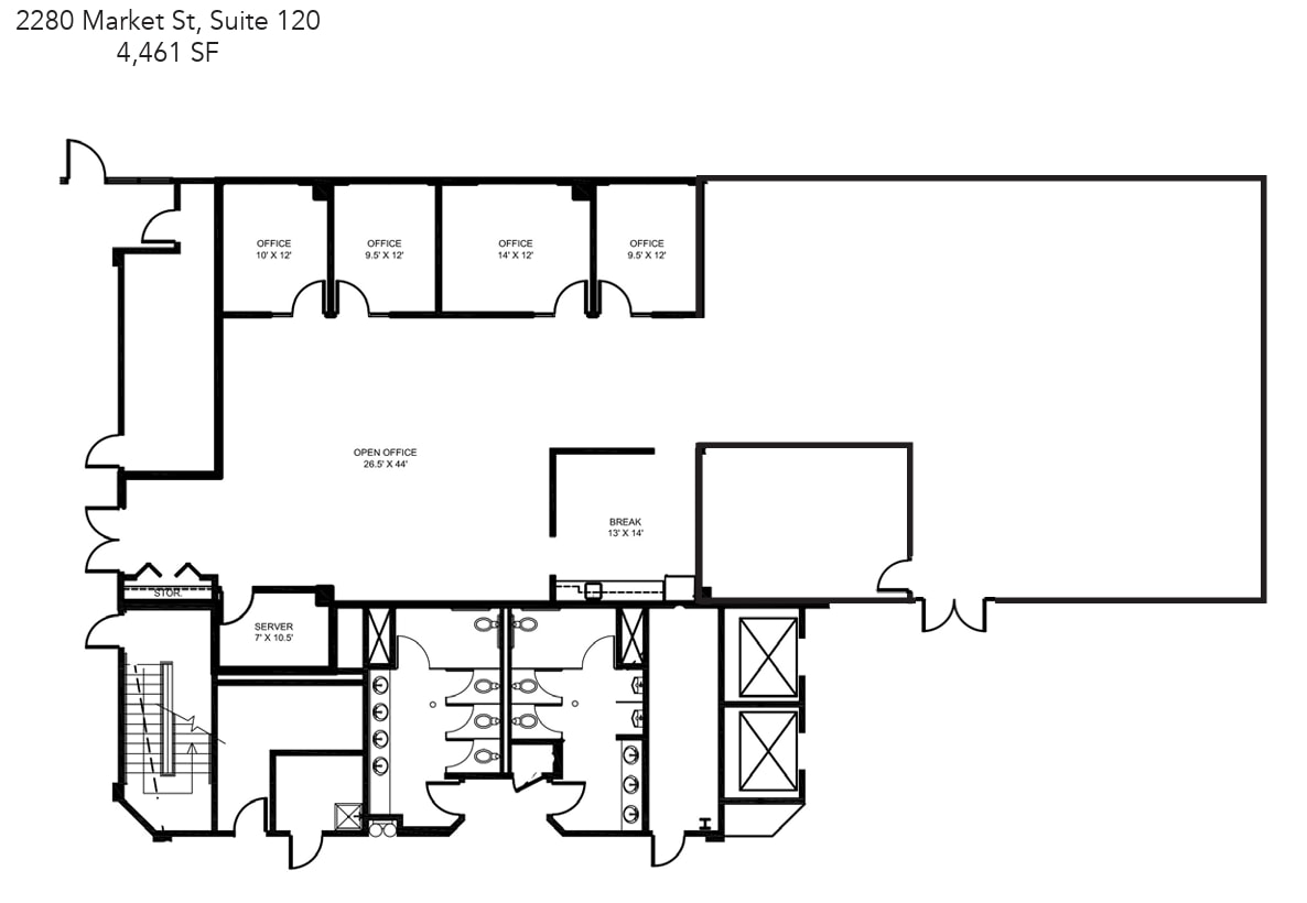 2280 Market St, Riverside, CA for lease Floor Plan- Image 1 of 1