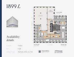 1899 L St NW, Washington, DC à louer Plan d  tage- Image 1 de 2