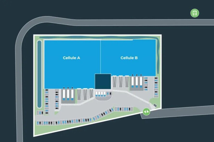 Industriel dans Tremblay-en-France à louer - Plan de site - Image 3 de 3
