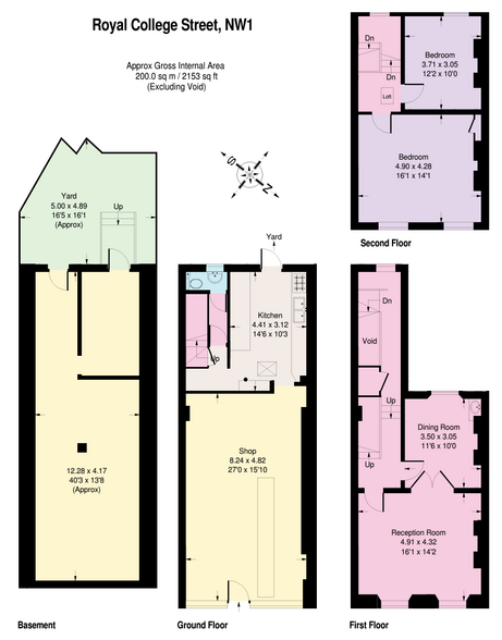 229 Royal College St, London for sale - Floor Plan - Image 2 of 3