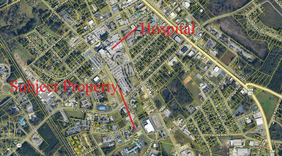 1602 Spring St, Greenwood, SC for sale - Aerial - Image 2 of 4