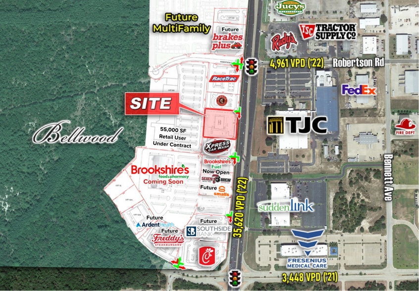 1575 Southwest 323 loop, Tyler, TX for lease - Aerial - Image 2 of 5