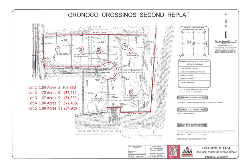 ENERGY Ln, Oronoco, MN for sale - Plat Map - Image 2 of 3