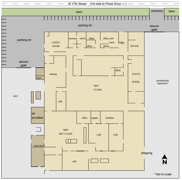 1609 W 17th St, Tempe, AZ for lease - Site Plan - Image 2 of 4