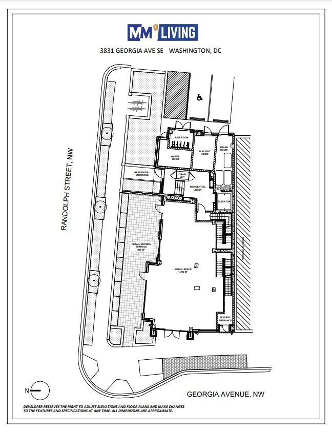 3831 Georgia Ave NW, Washington, DC à louer Plan d  tage- Image 1 de 1