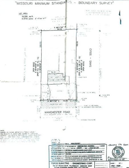 14563 Manchester Rd, Ballwin, MO for sale - Plat Map - Image 3 of 4
