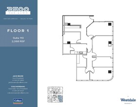 3500 Oak Lawn Ave, Dallas, TX à louer Plan d  tage- Image 1 de 1