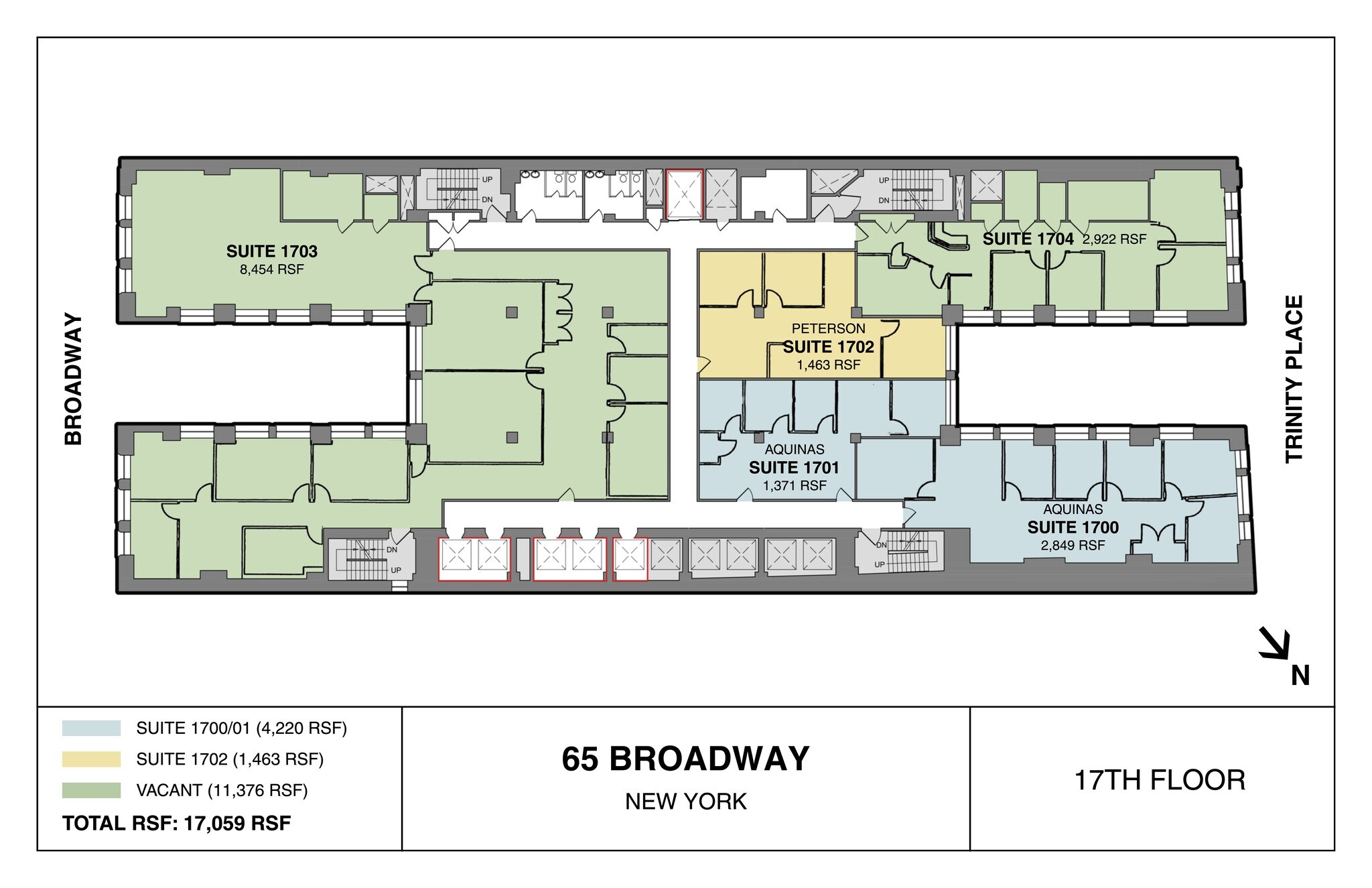 65 Broadway, New York, NY à louer Plan de site- Image 1 de 6