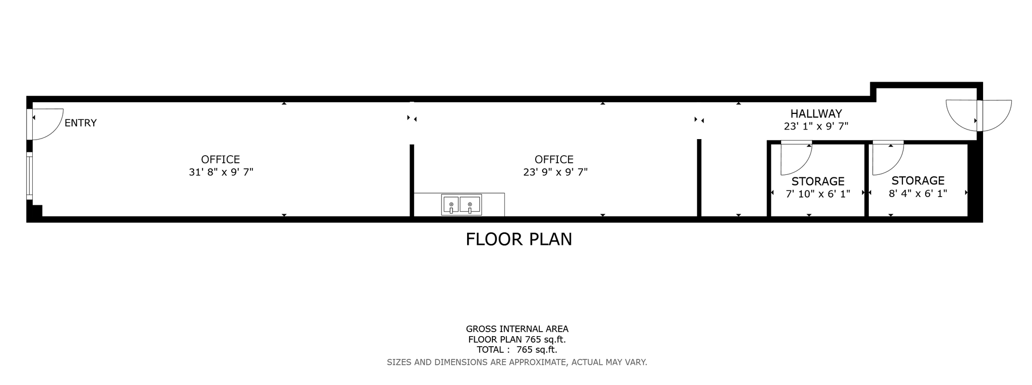 101-113 E Anaheim St, Wilmington, CA à louer Plan d’étage- Image 1 de 1