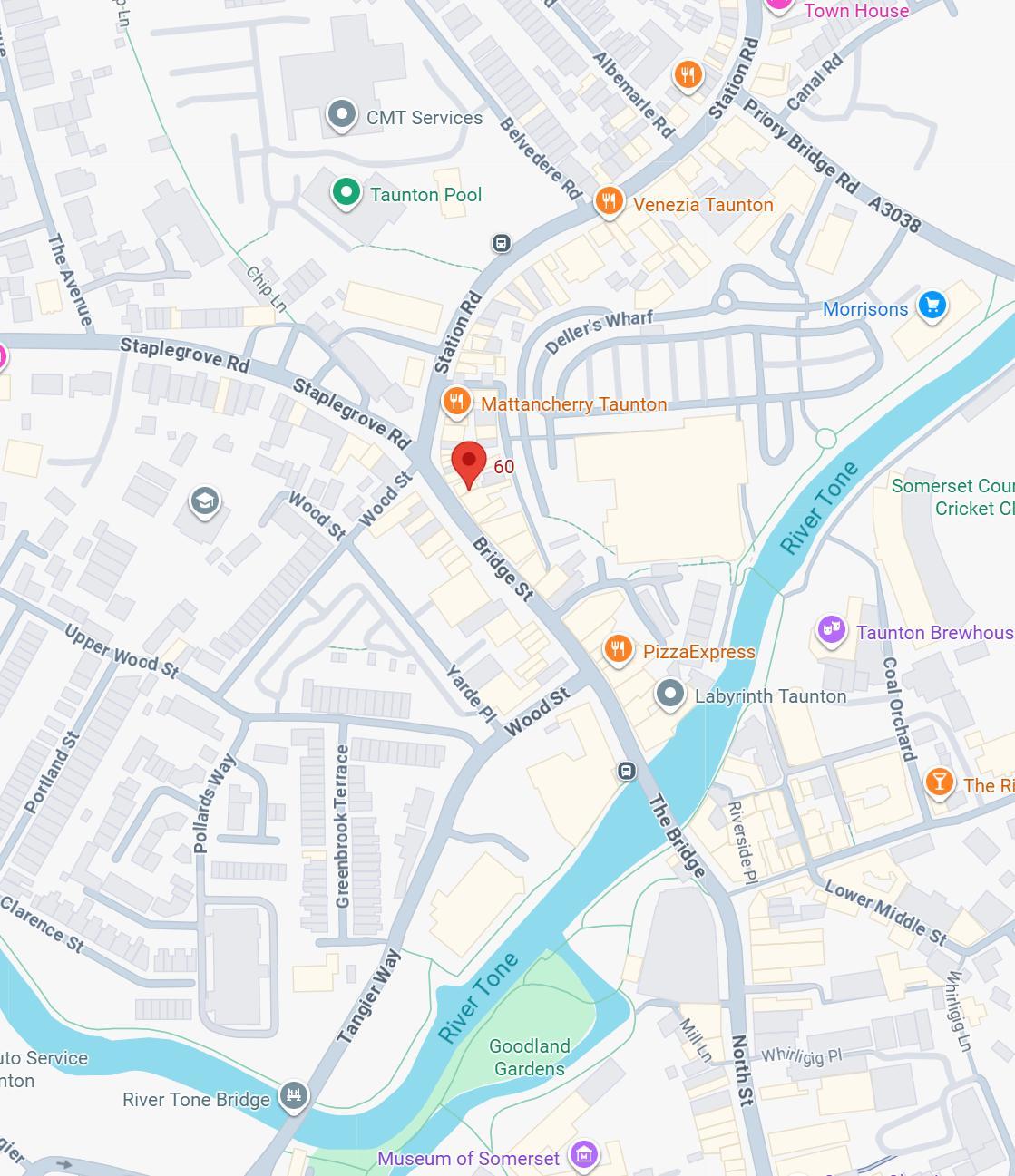 60 Bridge St, Taunton for lease Map- Image 1 of 3