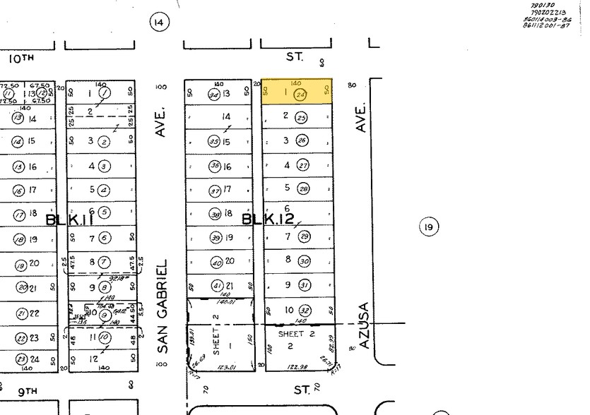 945 N Azusa Ave, Azusa, CA à louer - Plan cadastral - Image 2 de 2