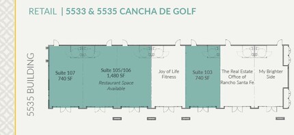 5533 Cancha de Golf, Rancho Santa Fe, CA for lease Floor Plan- Image 1 of 1