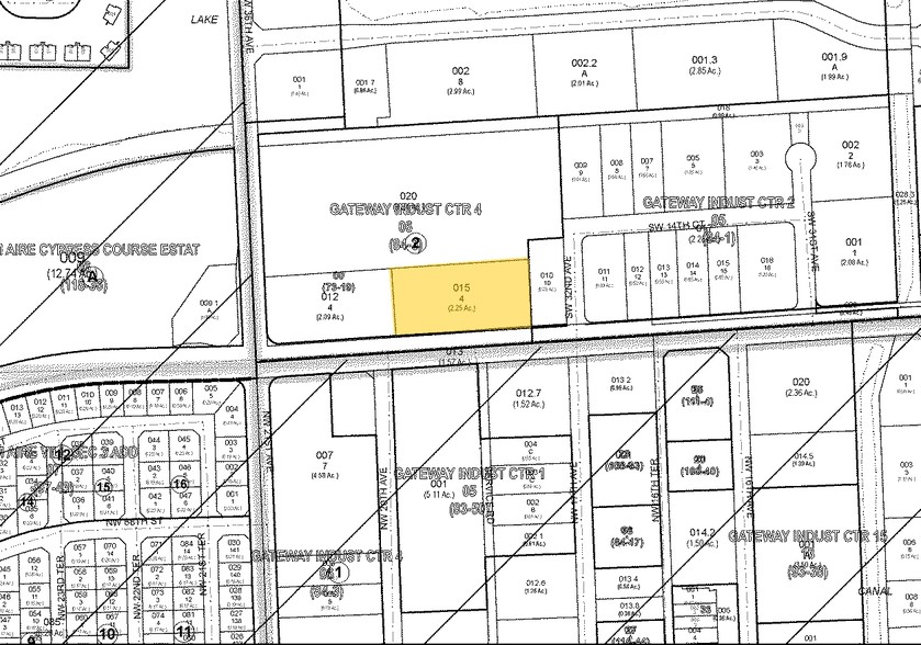 3245-3341 W McNab Rd, Pompano Beach, FL à louer - Plan cadastral - Image 2 de 7